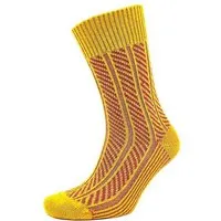 BLS Organic BLS Organic GOTS zertifizierte Bio-Wolle Damen Socken, Senf-ziegelrot, – Produktbild 1 von 1