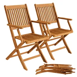 Casaria® Gartenstuhl Sydney 2er-Set Akazie FSC®-zertifiziert – Produktbild 1 von 1