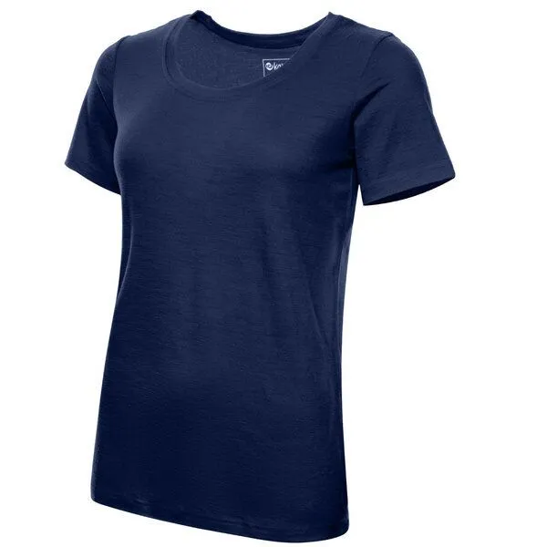 Kaipara - Merino Sportswear Kaipara - Merino Sportswear Merino Kurzarm Unterhemd Damen Regularfit 150 weiter Rundhals, Marine, – Produktbild 2 von 2