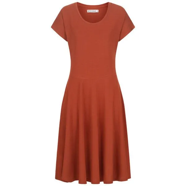 NATIVE SOULS NATIVE SOULS Lyocell Kleid Lena, Burned orange, – Produktbild 1 von 1