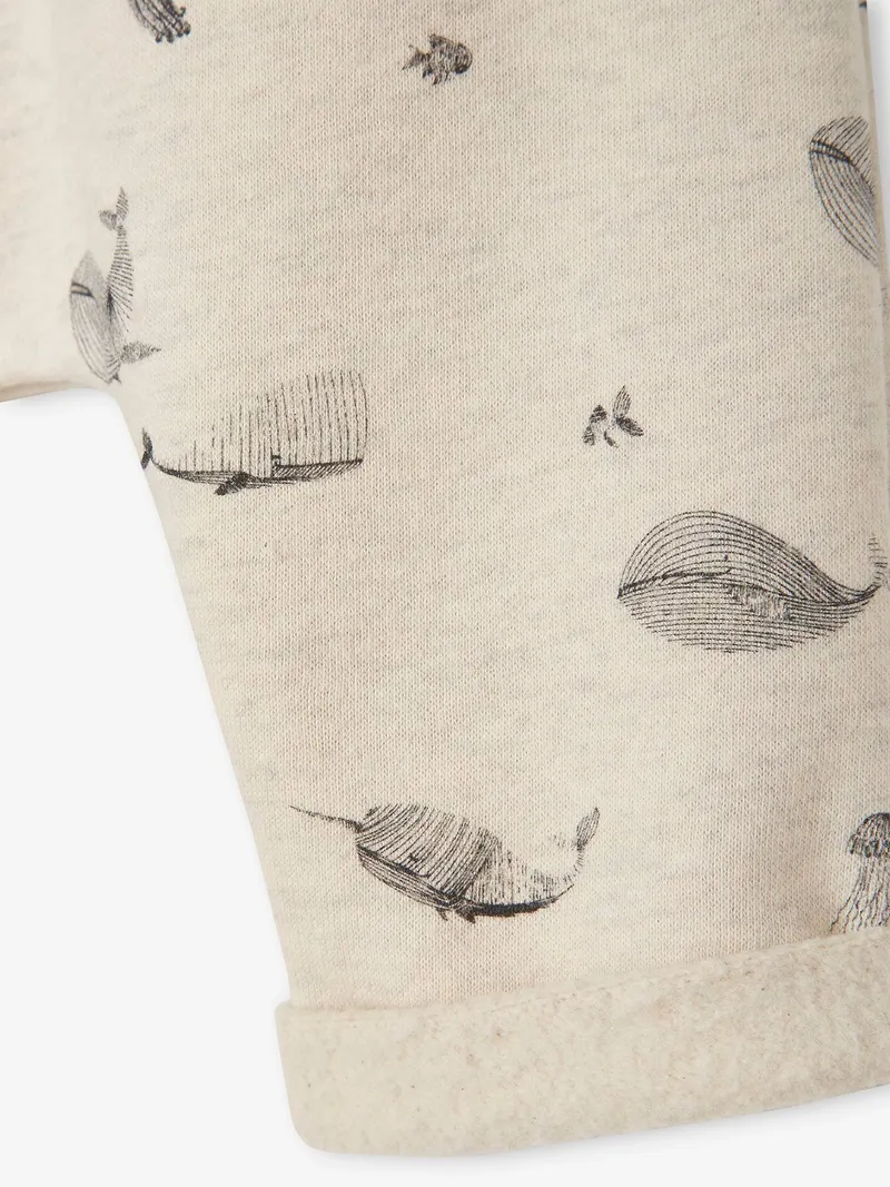 Vertbaudet Baby Sweathose für Neugeborene, Beige meliert wal, – Produktbild 3 von 3