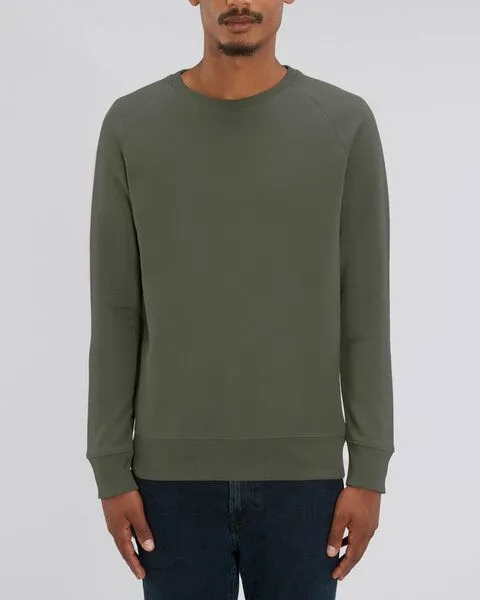 Human Family Human Family Bio Herren Rundhals-Sweatshirt "Practice - HF" in 3 Farben, Khaki, – Produktbild 1 von 2