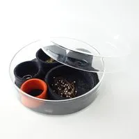 matilda k manufaktur matilda k. manufaktur Schmuckaufbewahrung Schmuckschale 'luise' aus Glas mit Einsätzen aus Wollfilz, Anthrazit, – Produktbild 1 von 1