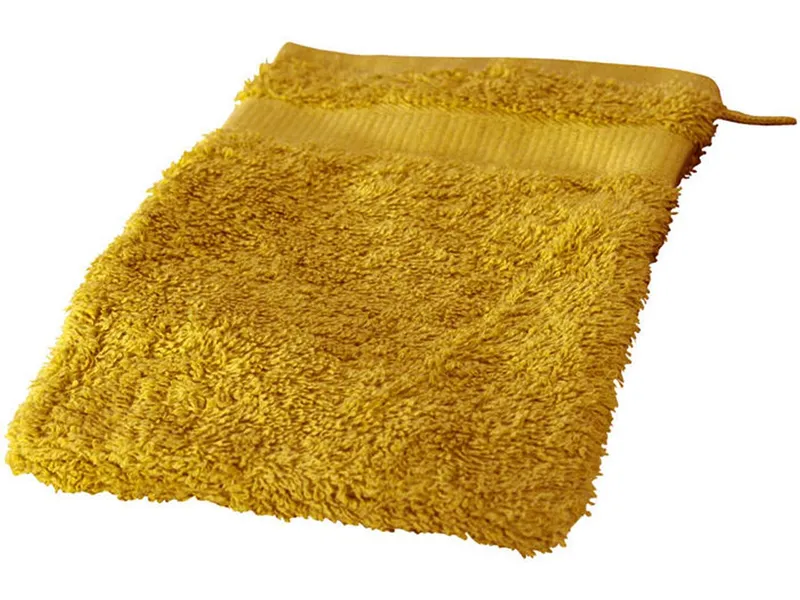 Cotonea Cotonea Bio Frottier-Waschhandschuh, Curry (gelb), – Produktbild 1 von 3