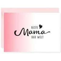Bow & Hummingbird Bow & Hummingbird Mini-Grußkarte Beste Mama – Produktbild 1 von 1