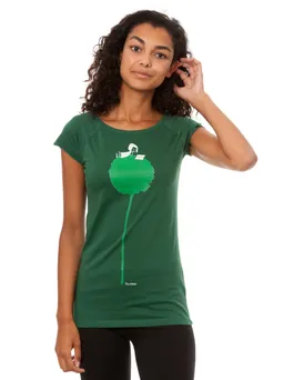 FellHerz Blumenbuch Cap Sleeve scarab green - L – Produktbild 1 von 1