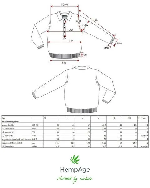 HempAge HempAge Edler Pullover Hanf/Biobaumwolle, Jungle (grün), – Produktbild 3 von 4