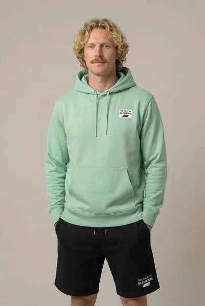 THE FACE OF ELEMENTS The Face of Elements Color Rush - Regular Fit Hoodie aus 100% Bio-Baumwolle, Iced mint (grün), – Produktbild 3 von 4