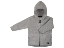 Pure pure by Bauer PURE PURE by Bauer Baby und Kinder Jacke mit Kapuze Bio-Merinowolle Fleece moonrock Gr.98/104 – Produktbild 1 von 1