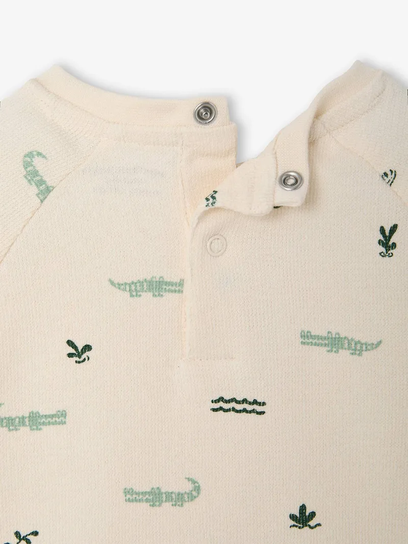 Vertbaudet Baby Shirt mit Brusttasche und Druckknöpfen am Rücken vanille, Vanille, – Produktbild 3 von 4