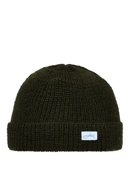 Lou-i Lou-i Fisherman Mütze Merinowolle unisex, Olivgrün, – Produktbild 2 von 3