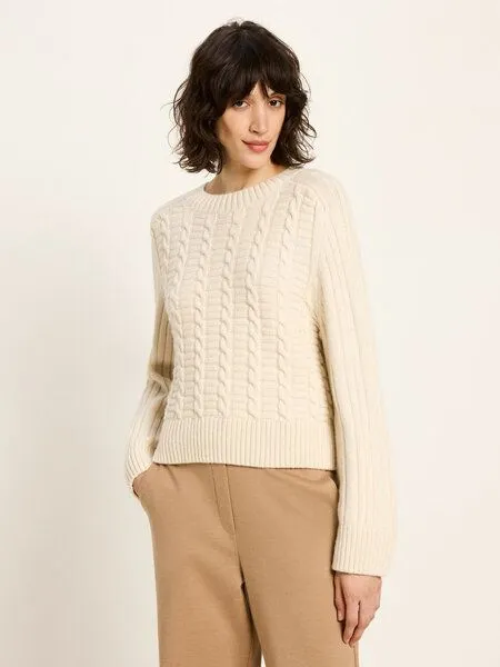 LANIUS LANIUS Zopfpullover, Off white, – Produktbild 1 von 4