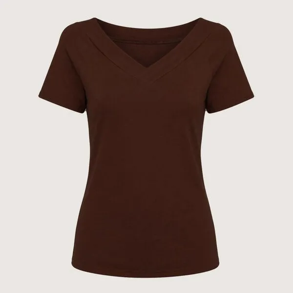 Frija Omina Frija Omina Bio T-Shirt Due, Braun, – Produktbild 1 von 2