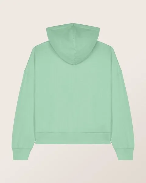 THE FACE OF ELEMENTS The Face of Elements Essential - Relaxed Boxy Fit Hoodie aus 100% Bio-Baumwolle, Iced mint (grün), – Produktbild 1 von 4