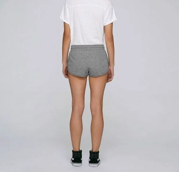 UNIPOLAR UNIPOLAR Damen Basic Jogging-Shorts CUSCO Regular Fit, Grau meliert, – Produktbild 4 von 5