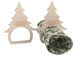 4er-Set Serviettenring "Tannenbaum" FSC-zertifiziert, inkl. Lasergravur – Produktbild 1 von 1