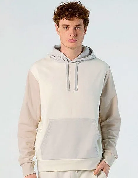 Sol's Sol's Unisex Hooded Sweatshirt Collins 3-farbig Bio Baumwolle Recyceltes Polyester Vegan, Off white/creamy pink/creamy b, – Produktbild 1 von 4