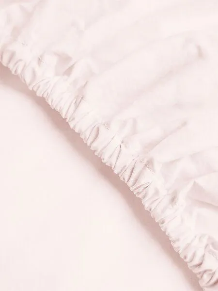erlich textil erlich textil Cotton Linen Select Spannbettlaken aus Bio-Baumwolle, Leinen Mix, made in Europe, Magnolie, – Produktbild 1 von 4