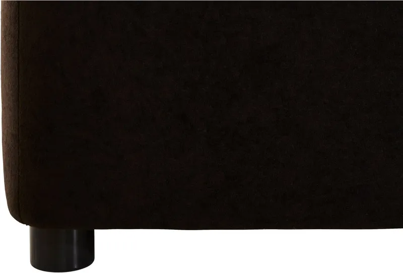 DOMO collection Hocker FLORES 60x60 cm, hochwertig, Grau|silberfarben, – Produktbild 4 von 5