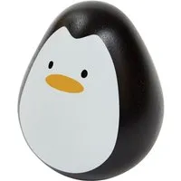 PlanToys PlanToys Wackelnder Pinguin Stehaufmännchen aus recyceltem Kautschukholz Durchmesser 6 cm, Höhe 7,5 cm – Produktbild 1 von 1