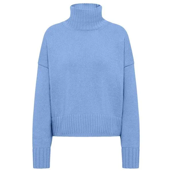 LANIUS LANIUS Oversized Pullover, Light blue melange, – Produktbild 1 von 4