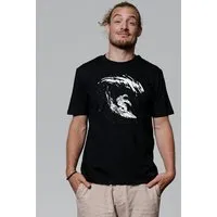 watapparel watapparel T-Shirt Unisex Surfing Spaceman, Black, – Produktbild 1 von 1