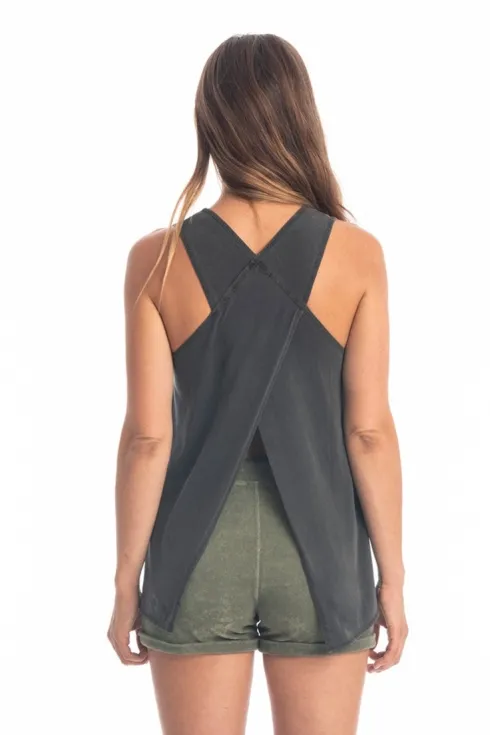 RAVENS VIEW IBIZA RAVENS VIEW IBIZA Damen vegan Top Easy Anthrazit, Dunkelgrau, – Produktbild 2 von 2