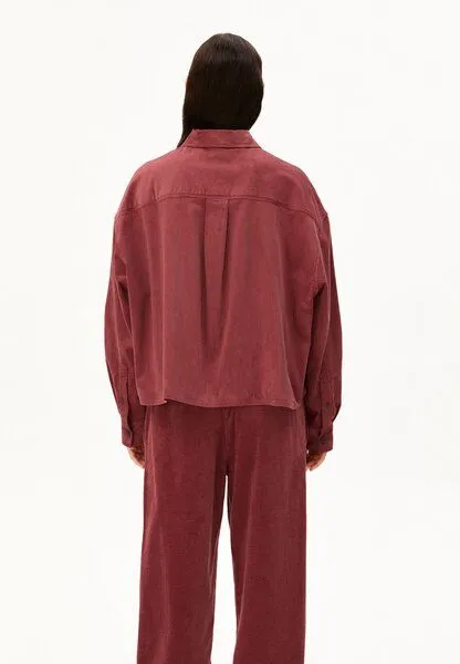 ARMEDANGELS ARMEDANGELS NALAANI CORDUROY Damen Bluse aus Bio-Baumwoll Mix, Velvet ember, – Produktbild 2 von 4