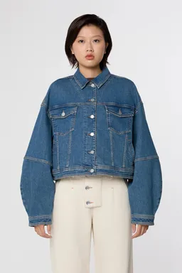DAWN Dawn Damen vegan Jeansjacke Annik Icon Vintage Blau – Produktbild 1 von 1
