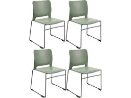 Topstar Topstar 4 Besucherstühle "VISIT LINE", oliv – Produktbild 1 von 1