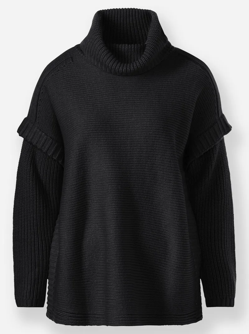 heine heine Rollkragenpullover schwarz, Schwarz, – Produktbild 2 von 2