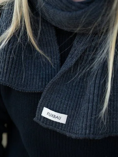 FUXBAU FUXBAU Merino Schal, Anthraziut, – Produktbild 3 von 4