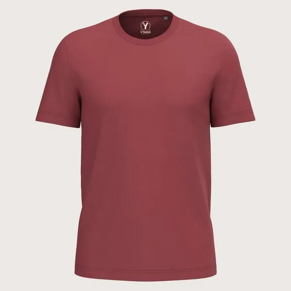 YTWOO YTWOO Regular Herren T-Shirt Light, Terracotta red, – Produktbild 1 von 2