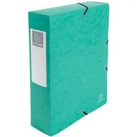 Exacompta 6 Exacompta Archivboxen, Colorspan-Karton, 600 g/m², DIN A4 maxi, RB 80 mm, grün – Produktbild 1 von 1
