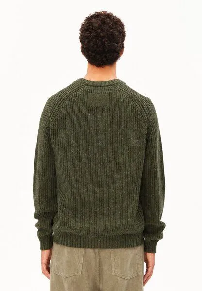 ARMEDANGELS ARMEDANGELS Kiaano Tweed Herren Pullover aus recyclem Bio-Woll Mix, Dark earth tweed, – Produktbild 2 von 4