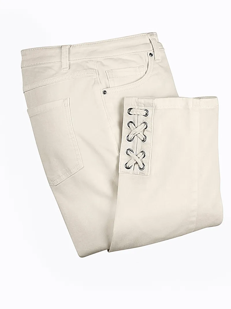 Witt 3/4-Jeans weiß, Weiß, – Produktbild 3 von 3