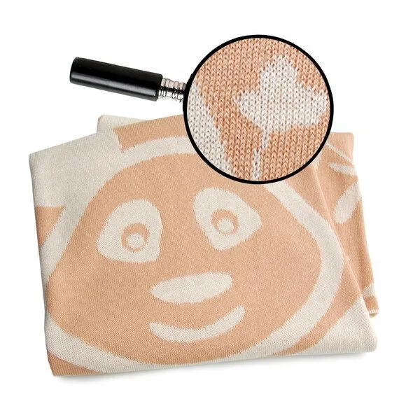 Sonnenstrick Sonnenstrick Pandabär Decke aus zertifizierter Bio-Baumwolle, Braun, – Produktbild 1 von 3