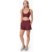 ORGANICATION ORGANICATION SAVANNA | Waffel-Shorts aus Bio-Baumwolle und recyceltem Polyester, Bordeaux, – Produktbild 1 von 1