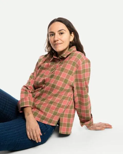 MATONA Matona Hemdbluse | Wide Flannel Shirt | aus Baumwolle, Coast check, – Produktbild 3 von 4