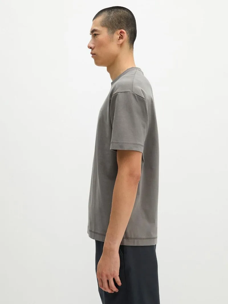 Marc O'Polo Marc O'Polo Heavy T-Shirt Graphite Dust - Größe L, Taupe, – Produktbild 3 von 5
