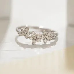 Eppi Eppi Ring mit Blumen aus Lab Grown Diamanten Juliet – Produktbild 1 von 1