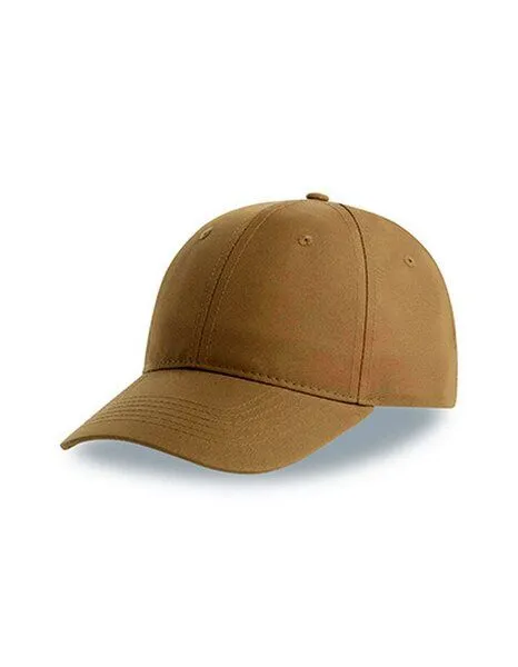 Atlantis Headwear Atlantis Headwear Recy Six Cap Klassische, strukturierte Baseballkappe, Geschwungener Schirm, Klettverschluss, Khaki, – Produktbild 1 von 2