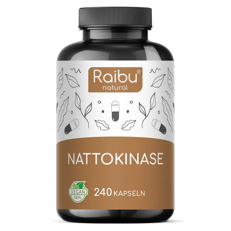 Raibu Natural Nattokinase | 240 Kapseln – Produktbild 1 von 1