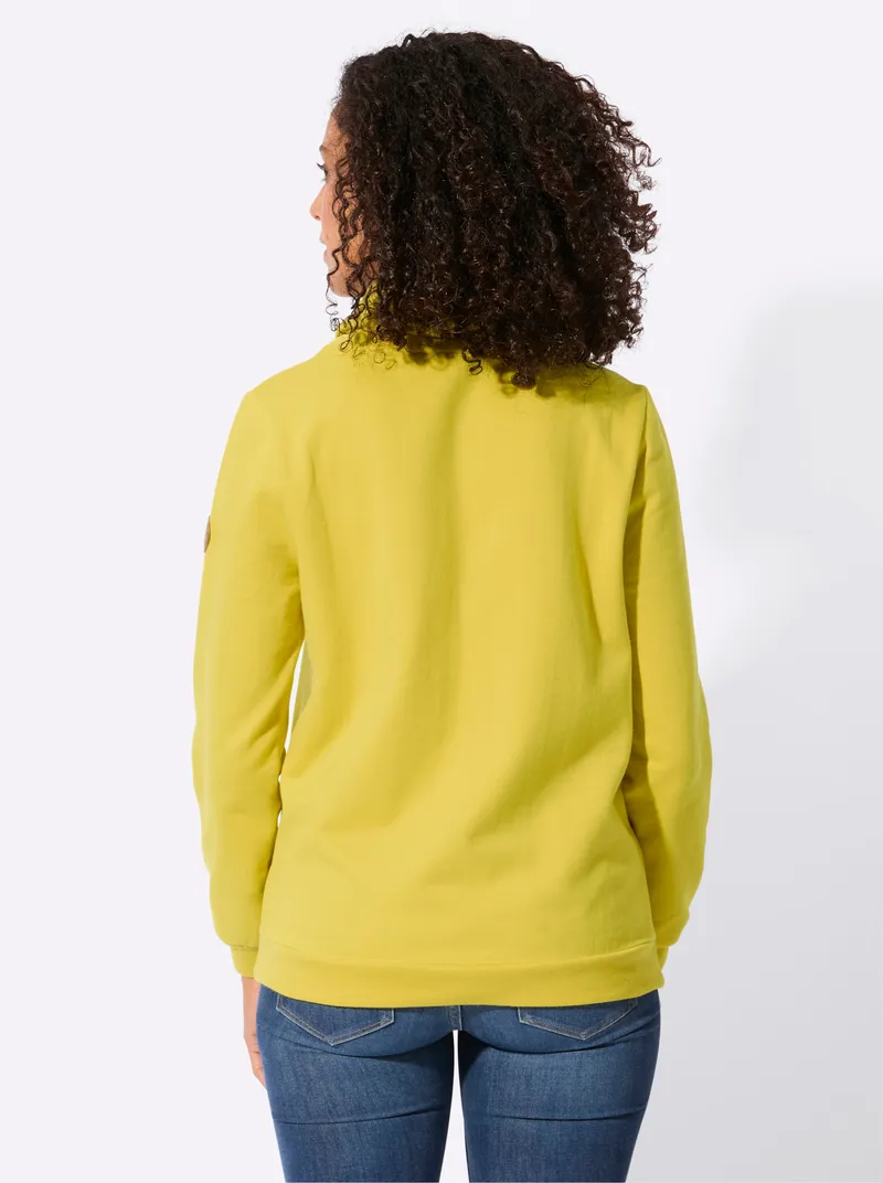 Witt Sweatshirt limone, Limone, – Produktbild 2 von 2