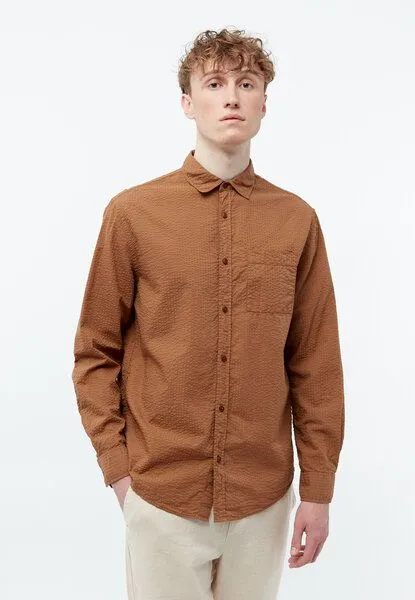 Givn Berlin Givn Berlin Langarm-Hemd Modell: Yuval GOTS, Pecan brown (braun), – Produktbild 2 von 6