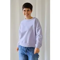 Kultgut Kultgut Goodness Sweater 100% Bio-Baumwolle - Ein schöner Allrounder im Boxistyle, Lila, – Produktbild 1 von 1