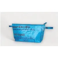 REFISHED fair fashion REFISHED fair fashion Täschchen 'MARLIES' - upcycelte Fischfuttersäcke, #fish blau-aqua, – Produktbild 1 von 1