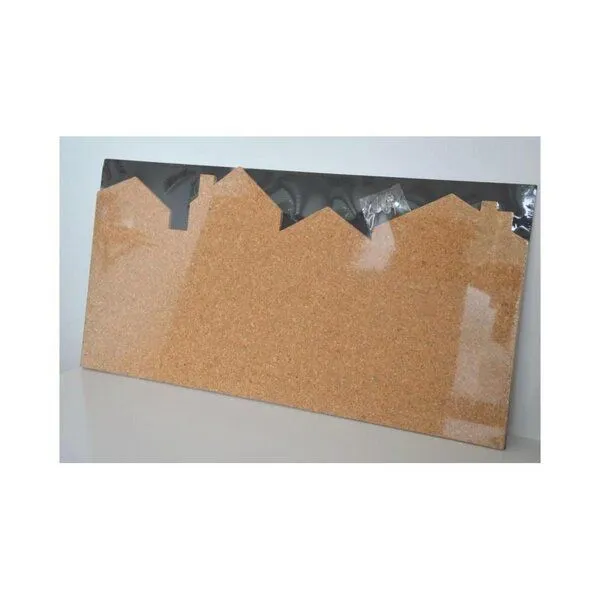 Kork-Deko Kork-Deko Kork-Pinnwand mit dem Motiv "Stadt / Skyline" | 60x30 cm | mit 6 Pins – Produktbild 3 von 3
