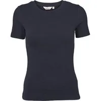 Basic Apparel Basic Apparel Ludmilla T-Shirt mit Rundhalsausschnitt aus Bio-Baumwolle, Blau (sky-captain), – Produktbild 1 von 1