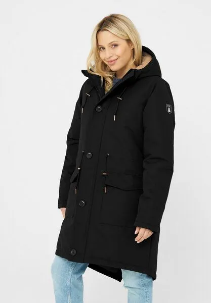 derbe derbe Winterjacke „Festholm“, Black/caramel, – Produktbild 1 von 4